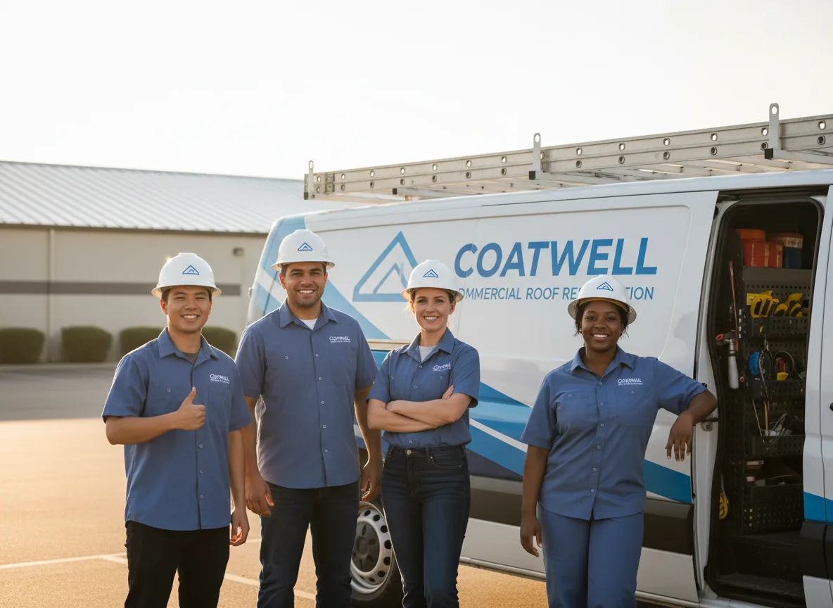 Commercial roof coating company in Silver Lake, WI