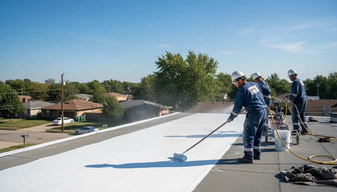 Commercial roof coating in Silver Lake, WI near me